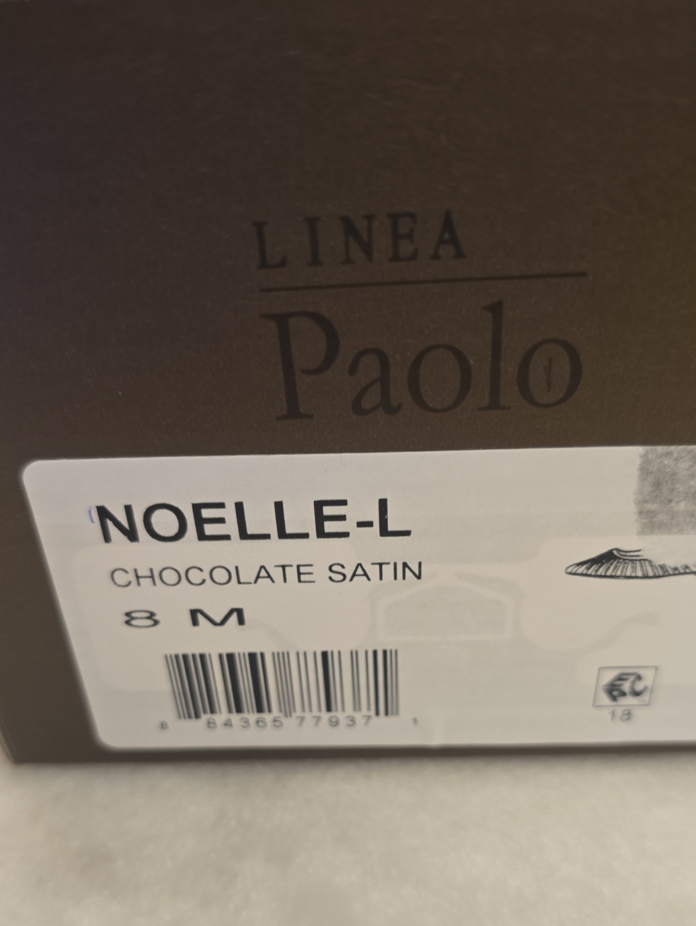 NIB Linea Paolo Noelle L Pointed Toe Flats. Chocolate Brown. Size 8M - Picture 8 of 8
